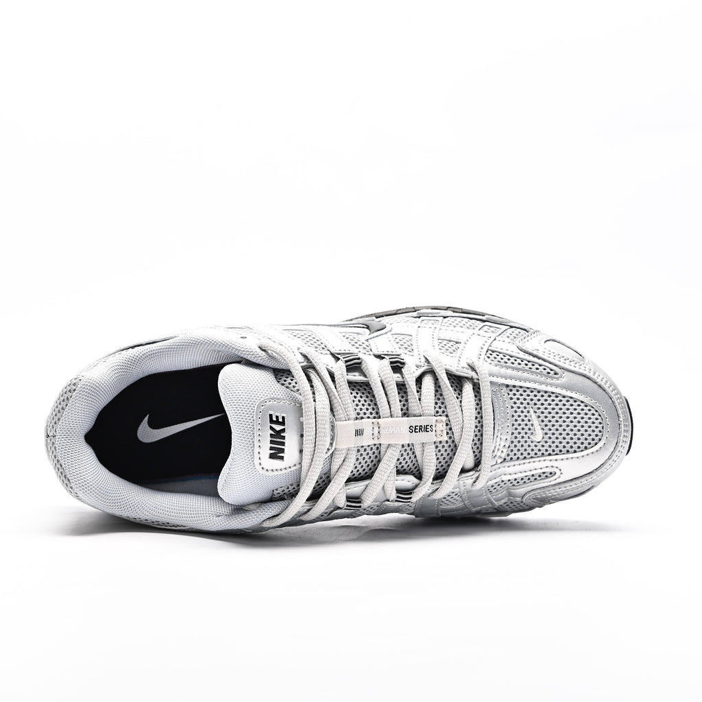 Nike P-6000 Metallic Silver / Black / White