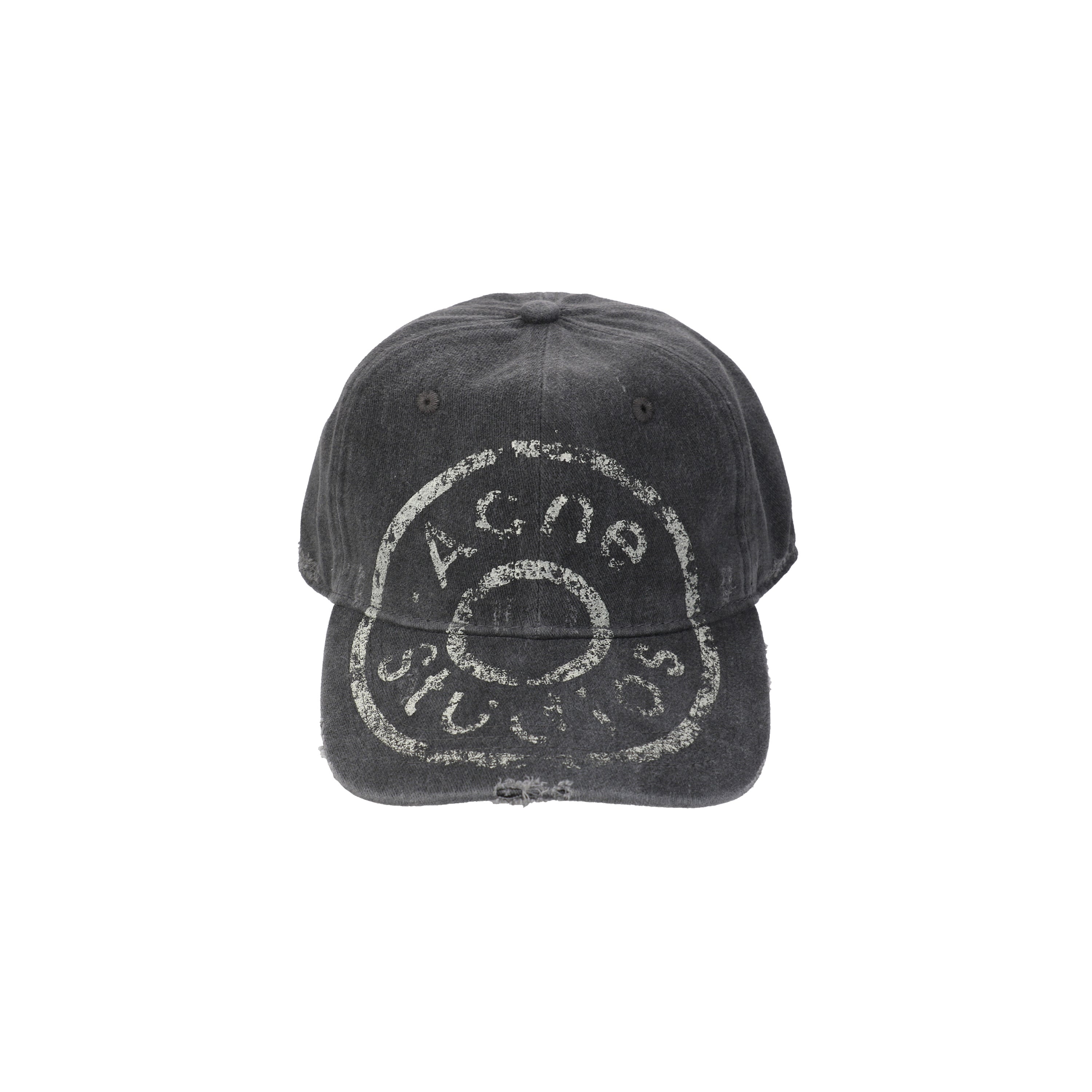 Acne Studios Archive Stamp Cap – Washed Black