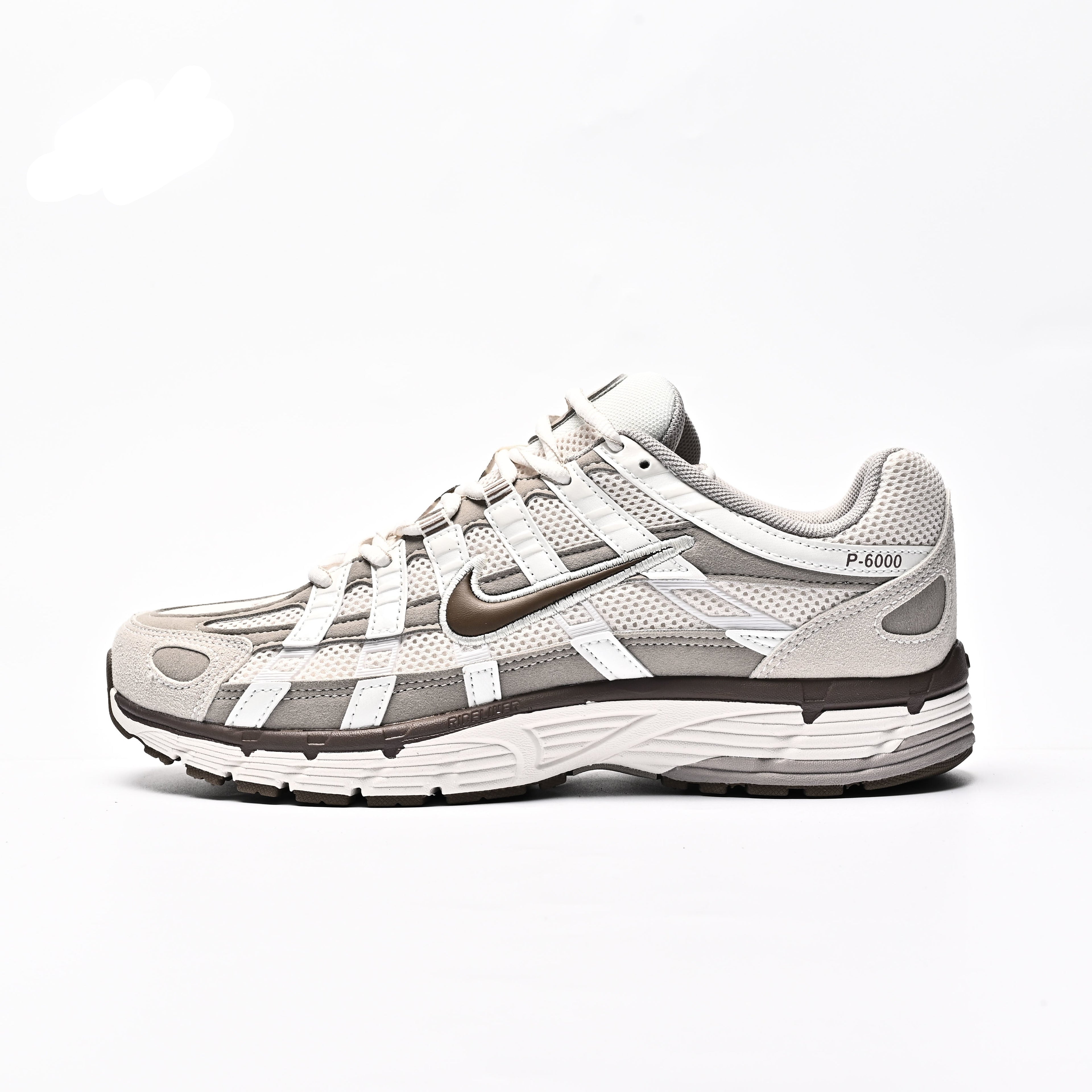 Nike P-6000 Light Iron Ore / Baroque Brown / White