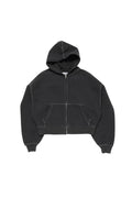 Acne Studios Contrast-Stitch Zip-Up Hoodie